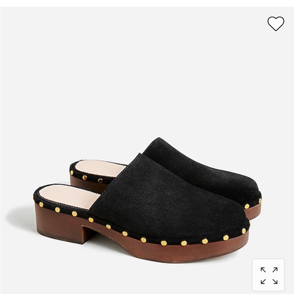 NWB JCREW Dakota clogs in suede, size 8.5